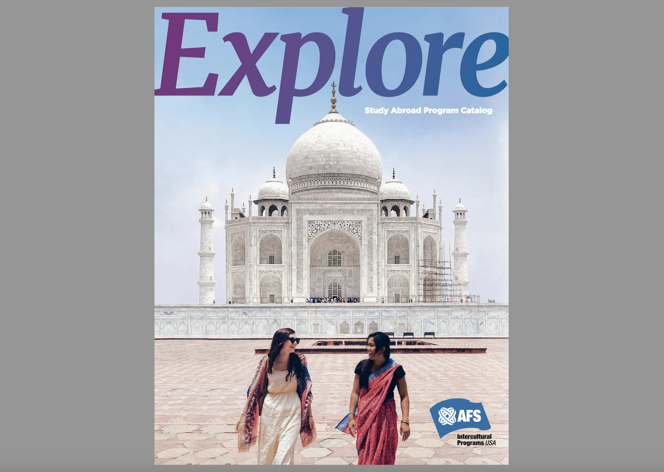 Cover of the AFS Explore study abroad program catalog